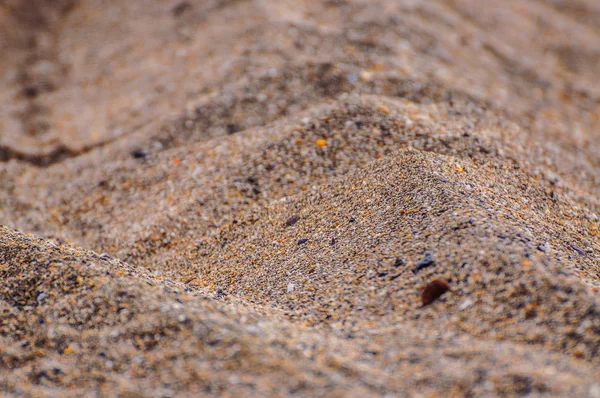 Nahaufnahme von Sandmuster am Strand — Stockfoto