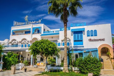 Hammamet, Tunus - Ekim 2014: Pizzeria 6 Ekim 2014 tarihinde