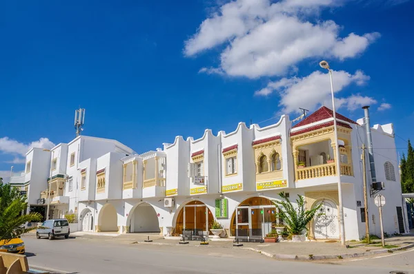 HAMMAMET, TUNISIE - Oct 2014 : Rue des bidonvilles avec ruines le 6 octobre 2014 — Photo