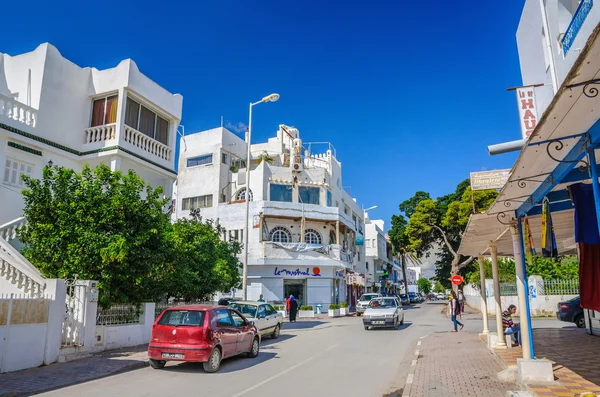 Χαμμαμέτ, Τυνησία - Οκτ 2014: Οδός παραγκούπολη με ερείπια στις 6 Οκτωβρίου 2014 — Φωτογραφία Αρχείου