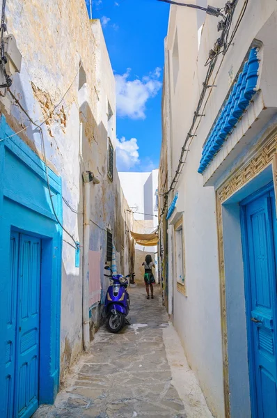 Hammamet, Tunus - Eki 2014: 6 Ekim 2014 tarihinde Medine'nin dar sokak