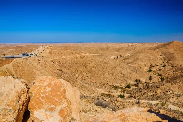 在撒哈拉大沙漠，突尼斯北非 — 图库照片