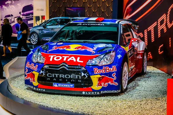 MOSCOU, RUSSIE - AOÛT 2012 : CITROEN DS3 WRC présenté en première mondiale au 16ème Salon International de l'Automobile de Moscou le 30 août 2012 à Moscou, Russie — Photo