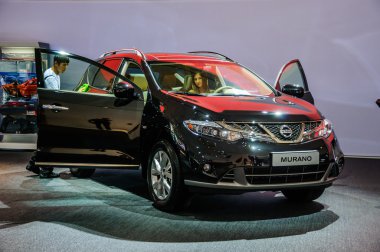 MOSCOW, RUSSIA - AUG 2012: NISSAN MURANO 2ND GENERATION presented as world premiere at the 16th MIAS Moscow International Automobile Salon on August 30, 2012 in Moscow, Russia