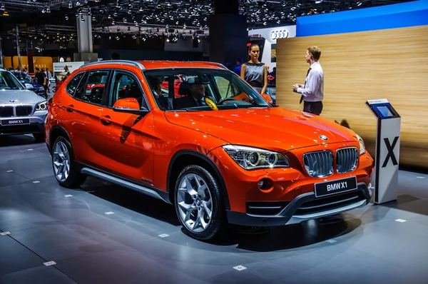 MOSCOW, RUSSIA - AUG 2012: BMW X1 E84 presented as world premiere at the 16th MIAS Moscow International Automobile Salon on August 30, 2012 in Moscow, Russia — Stock Photo, Image