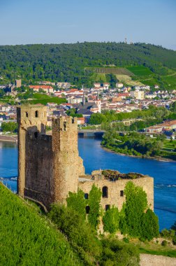 Ren Nehri yakınındaki Ruedesheim EHRENFELS kalesinde 