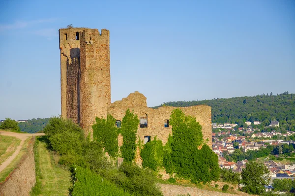 Castillo de Ehrenfels en el río Rin cerca de Ruedesheim — Foto de Stock