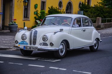 FULDA, GERMANY - MAI 2013: BMW 501 502 luxury saloon retro car o