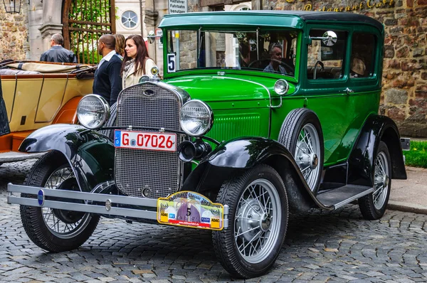 FULDA, GERMANY - MAI 2013: Ford Model A A-Model coupe retro car — стокове фото