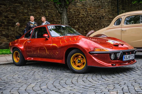 FULDA, GERMANY - MAI 2013: Opel GT sports coupe retro car on Mai — Zdjęcie stockowe