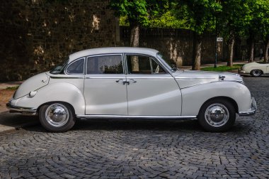 FULDA, GERMANY - MAI 2013: BMW 501 502 luxury saloon retro car o