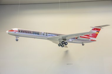 DRESDEN, GERMANY - MAI 2015: passenger aircraft Ilyushin IL-62 1