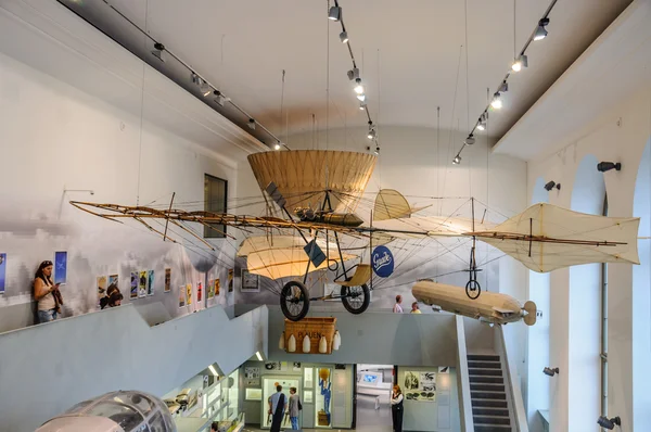 DRESDEN, GERMANY - MAI 2015: ancient flying machine with propell