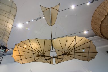 DRESDEN, GERMANY - MAI 2015: ancient flying machine Based On The