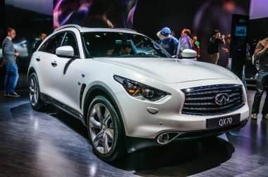 FRANKFURT - SEPT 2015: Infinity QX70 presented at IAA Internatio