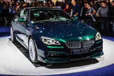 FRANKFURT - SEPT 2015: BMW Alpina B6 Biturbo Edition 50 presente
