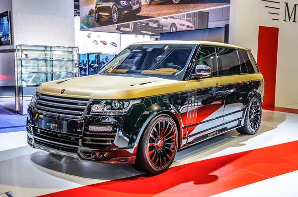 FRANKFURT - SEPT 2015: Land Rover Range Rover Sport Mansory pres — Fotografia de Stock