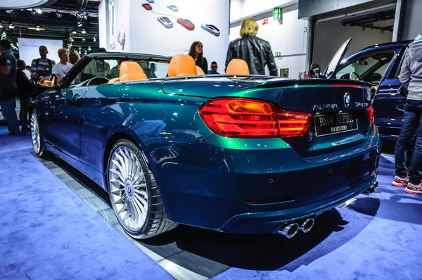 FRANKFURT - SEPT 2015: BMW Alpina D4 Biturbo presented at IAA In — Stok fotoğraf