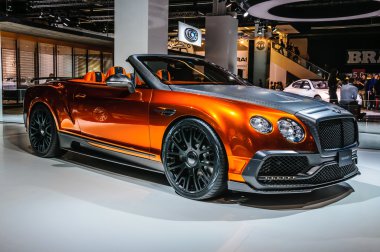 FRANKFURT - SEPT 2015: Mansory Bentley Continental GTC presented