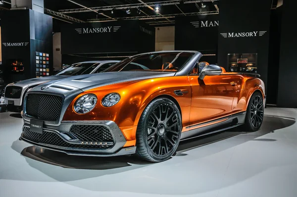 FRANKFURT - SEPT 2015: Mansory Bentley Continental GTC apresentou Fotos De Bancos De Imagens Sem Royalties