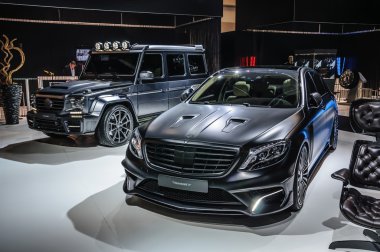 FRANKFURT - SEPT 2015: MANSORY BLACK EDITION Mercedes S Class AM