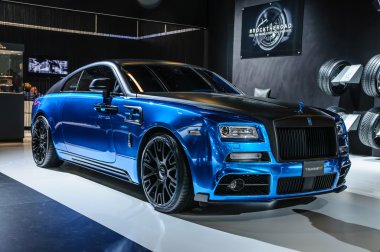 FRANKFURT - SEPT 2015: MANSORY BLEURION Rolls-Royce Wraith prese