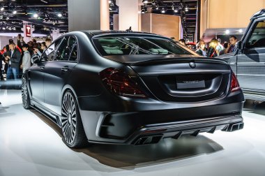 FRANKFURT - SEPT 2015: MANSORY BLACK EDITION Mercedes S Class AM