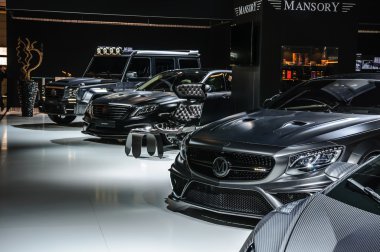 FRANKFURT - SEPT 2015: BLACK EDITION MANSORY Mercedes S Class Co