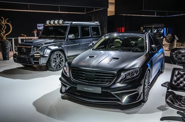 FRANKFURT - SEPT 2015: MANSORY BLACK EDITION Mercedes S Class AM — Stock Photo, Image