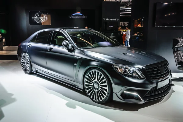 FRANKFURT - SEPT 2015: MANSORY BLACK EDITION Mercedes S Class AM — Zdjęcie stockowe