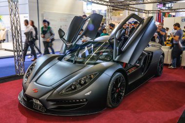 FRANKFURT - SEPT 2015: SIN R1 GT presented at IAA International