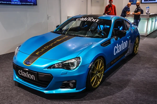 FRANKFURT - SEPT 2015: SUBARU BRZ presented at IAA International — Stok fotoğraf