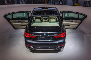 FRANKFURT - SEPT 2015: BMW 750Li xDrive presented at IAA Interna