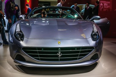FRANKFURT - SEPT 2015: Ferrari California T presented at IAA Int