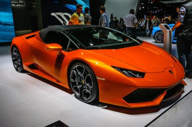 FRANKFURT - SEPT 2015: Lamborghini HURACAN LP 610-4 SPYDER prese