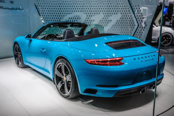 FRANKFURT - SEPT 2015: Porsche 911 991 Carrera S presented at IA — Stock Photo, Image