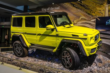 FRANKFURT - SEPT 2015: Mercedes-Benz G 500 presented at IAA Inte