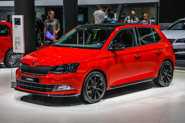 FRANKFURT - SEPT 2015: Skoda Fabia Combi presented at IAA Intern — Φωτογραφία Αρχείου