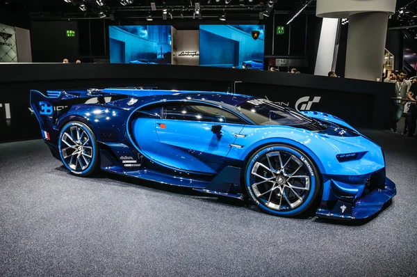 FRANKFURT - SEPTIEMBRE 2015: Bugatti Chiron Visión Gran Turismo presen — Foto de Stock