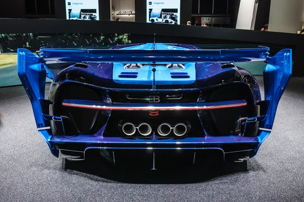 FRANKFURT - SEPT 2015: Bugatti Chiron Vision Gran Turismo presen Stock Image