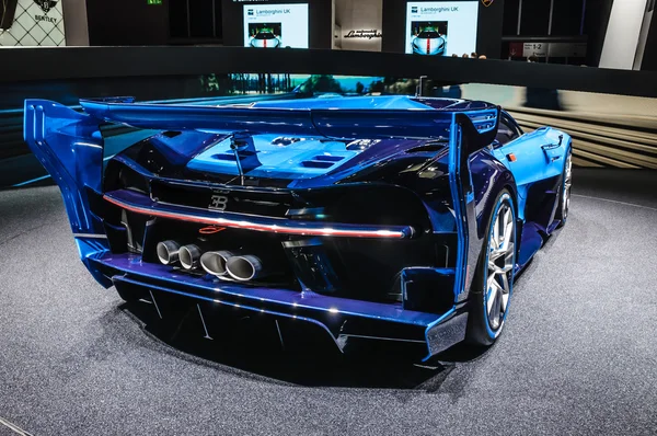 FRANKFURT - SEPT 2015: Bugatti Chiron Vision Gran Turismo presen Royalty Free Stock Photos