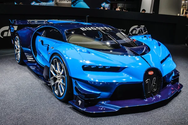FRANKFURT - SEPT 2015: Bugatti Chiron Vision Gran Turismo presen Royalty Free Stock Photos