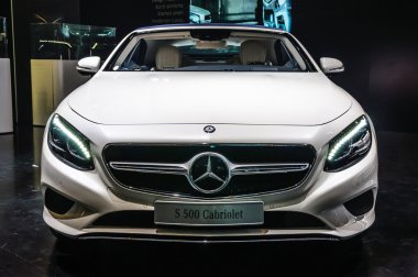FRANKFURT - SEPT 2015: Mercedes-Benz C 500 Cabriolet presented a
