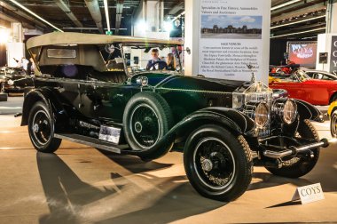 FRANKFURT - SEPT 2015: Rolls Royce Silver Ghost presented at IAA