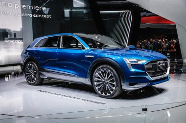 FRANKFURT - SEPT 2015: Audi E-Tron Quattro Concept presented at