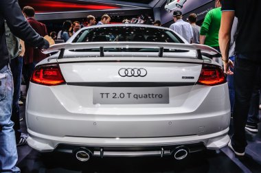 FRANKFURT - SEPT 2015: Audi TT 2.0 T quattro presented at IAA In