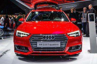 FRANKFURT - SEPT 2015: Audi A4 3.0 TDI quattro presented at IAA