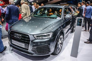 FRANKFURT - SEPT 2015: Audi Q3 3.0 TDI quattro presented at IAA