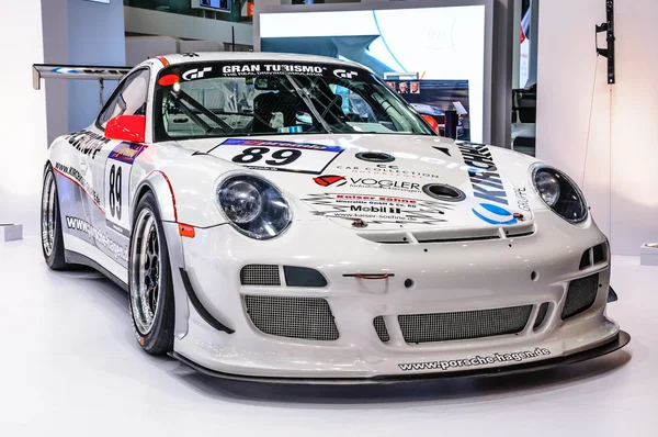 FRANKFURT - SEPT 2015: Porsche 911 997 GT3 RSR presented at IAA — Stockfoto