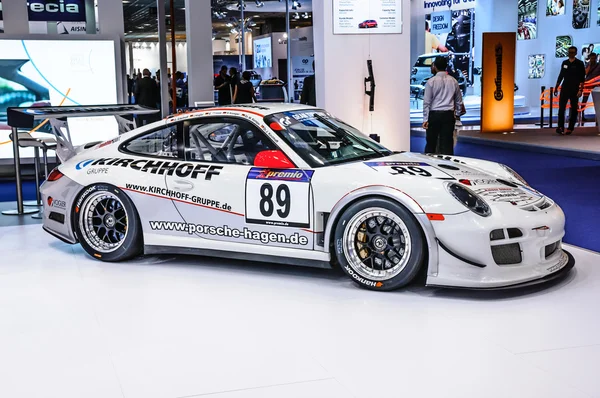 FRANKFURT - SEPT 2015: Porsche 911 997 GT3 RSR presented at IAA — Stockfoto